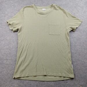 NN07 No Nationality Shirt Mens Medium Green Pocket Tee Cotton Modal Crewneck